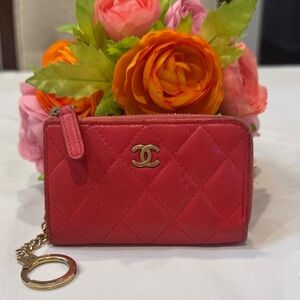Authentic CHANEL Quilted Card Wallet